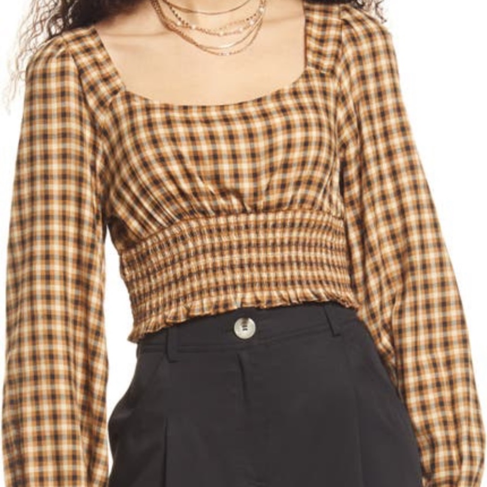 Checkered Nordstrom BP top